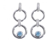 Серьги, серебро 925, топаз синт,циркон 006 01 21sp-00172 2009 г инфо 2632w.
