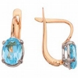 Серьги с топазом СЛ-007К-Т 2007 г инфо 2677w.