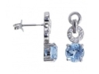 Серьги, серебро 925, топаз,циркон 004 01 21spk-00374 2009 г инфо 2694w.