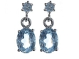 Серьги, серебро 925, топаз 002 01 21-03098 2010 г инфо 2698w.