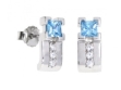Серьги, серебро 925, топаз синт,циркон 006 01 21sk-00448 2009 г инфо 2703w.