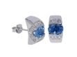Серьги, серебро 925, топаз синт,циркон 004 01 21sk-00502 2009 г инфо 2714w.