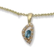 Колье с синтетическим топазом и фианитом TED LAPIDUS 50-2475-01 2009 г инфо 2770w.