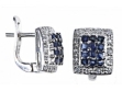 Серьги, серебро 925, сапфир DC,циркон 003 01 21sk-00041 2010 г инфо 2836w.