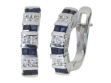 Серьги, серебро 925, сапфир DC,циркон 003 01 21sk-00073 2010 г инфо 2838w.