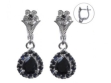 Серьги, серебро 925, сапфир DC 003 01 21spk2-00435 2009 г инфо 2881w.