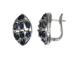 Серьги, серебро 925, сапфир DC 003 01 21spk-00238 2009 г инфо 2930w.