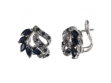 Серьги, серебро 925, сапфир DC 003 01 21spk-00231 2010 г инфо 2946w.