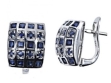Серьги, серебро 925, сапфир DC 003 01 21sk-00126 2010 г инфо 2984w.