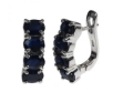 Серьги, серебро 925, сапфир DC 003 01 21spk-00244 2009 г инфо 2985w.