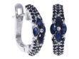 Серьги, серебро 925, сапфир 003 01 21sk-00605 2010 г инфо 2987w.