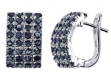 Серьги, серебро 925, сапфир DC 003 01 21sk-00072 2010 г инфо 2988w.