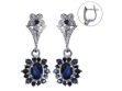Серьги, серебро 925, сапфир 003 01 21spk2-00483 2010 г инфо 2991w.