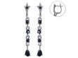 Серьги, серебро 925, сапфир 003 01 21-03485 2010 г инфо 3013w.