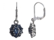 Серьги, серебро 925, сапфир DC 003 01 21spk-00240 2009 г инфо 3014w.