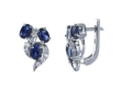 Серьги, серебро 925, выращ сапфир,циркон 020 01 21sk-00288 2010 г инфо 3016w.