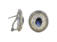 Серьги, серебро 925, сапфир синт, циркон 005 01 21sp-00154 2010 г инфо 3020w.