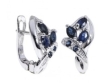 Серьги, серебро 925, сапфир 003 01 21sk-00594 2010 г инфо 3024w.