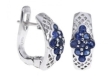 Серьги, серебро 925, сапфир 003 01 21sk-00613 2010 г инфо 3025w.