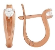 Серьги с фианитом 02-2060-03 2010 г инфо 3068w.
