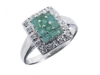 Кольцо, серебро 925, изумруд DC,циркон 003 02 21sk-00043 2010 г инфо 3132w.