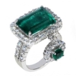 Кольцо Серебро 925 изумруд кварц, циркон 025 352 02 21-03564 2010 г инфо 3152w.