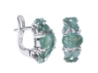 Серьги, серебро 925, изумруд 003 01 21sk-00579 2010 г инфо 3430w.