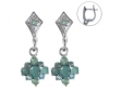 Серьги, серебро 925, изумруд 003 01 21spk1-00453 2010 г инфо 3454w.