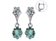Серьги, серебро 925, изумруд 003 01 21spk2-00477 2010 г инфо 3457w.