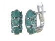 Серьги, серебро 925, изумруд DC 003 01 21sk-00118 2010 г инфо 3464w.