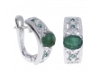 Серьги, серебро 925, изумруд 003 01 21sk-00556 2010 г инфо 3520w.