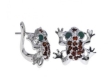 Серьги, серебро 925, гранат,изумруд DC 003 01 21spk-00408 2009 г инфо 3522w.