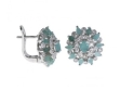 Серьги, серебро 925, изумруд, циркон 003 01 21sk-00549 2010 г инфо 3538w.