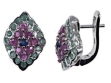 Серьги, серебро 925, изумруд DC,рубин DC 003 01 21sk-00139 2010 г инфо 3542w.