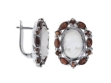 Серьги, серебро 925, гранат 003 01 21spk-00380 2009 г инфо 3752w.