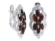 Серьги, серебро 925, гранат, циркон 003 01 21sk-00542 2010 г инфо 3783w.