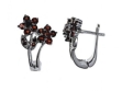 Серьги, серебро 925, гранат 008 01 21-02935 2010 г инфо 3788w.