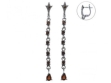 Серьги, серебро 925, гранат 003 01 21-03484 2010 г инфо 3798w.