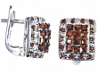 Серьги, серебро 925, гранат 003 01 21sk-00042 2010 г инфо 3799w.