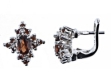 Серьги, серебро 925, гранат 003 01 21spk-00132 2010 г инфо 3816w.