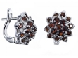 Серьги, серебро 925, гранат 003 01 21sk-00122 2010 г инфо 3833w.