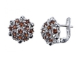 Серьги, серебро 925, гранат 003 01 21spk-00142 2010 г инфо 3876w.